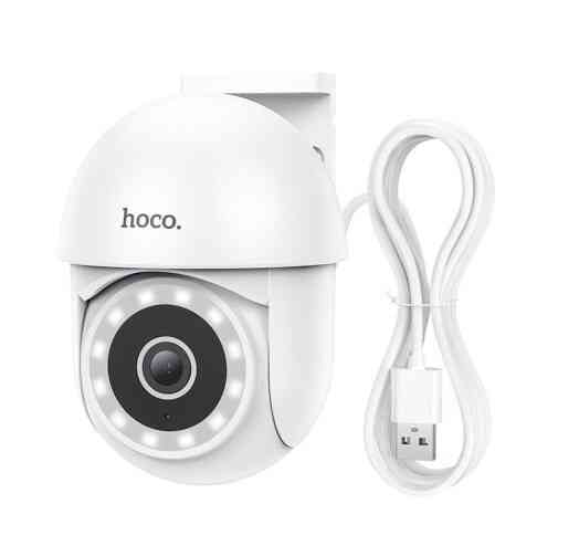 Внешняя камера видеонаблюдения Hoco D2 PTZ HD camera 3мп IP65 FHD (Белая) Винница