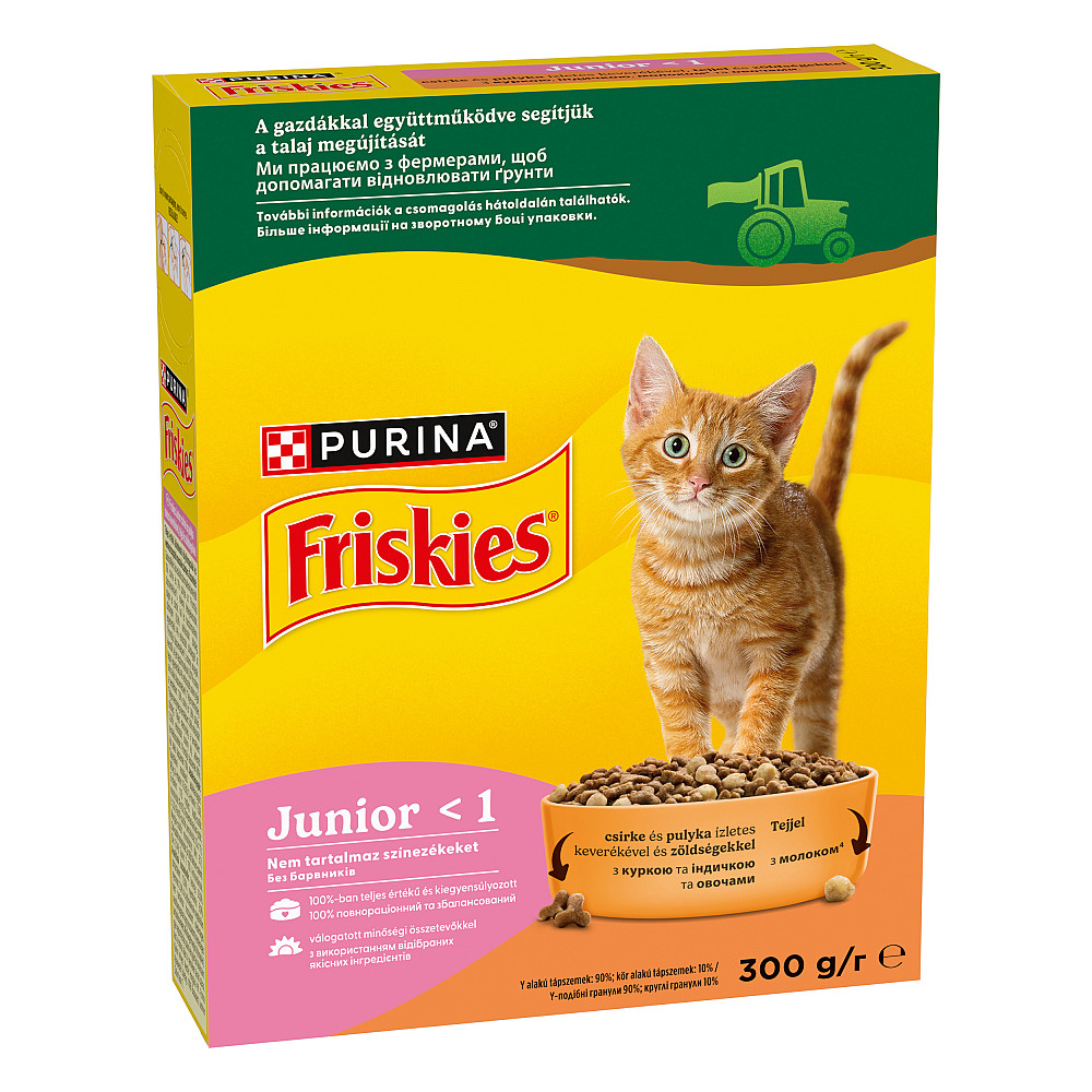 Сухий корм FRISKIES Junior для кошенят, з куркою, індичкою та овочами, 300 г Київ - фото 3