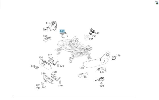 Mercedes-Benz  A1769191200 9H68 Внутрішня накладка санки переднього правого сидіння ззаду CLA Shooting Brake X117 CLA C117 GLA X156 Одеса