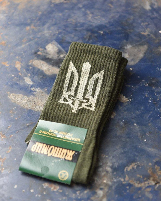 Трекінгові чоловічі носки з гербом ВТ7628 Одеса - фото 3