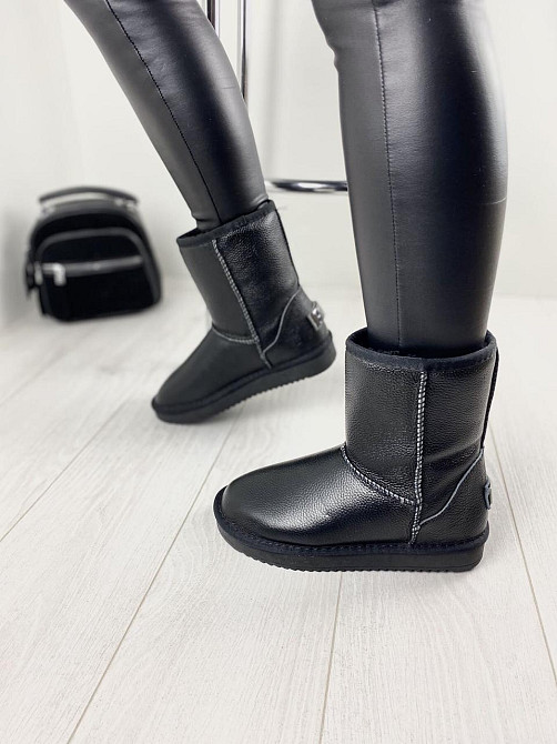 ITTS Угги жіночі ITTS чорні натуральна шкіра высота 19 см размер 36-41 (2081) Коломия - фото 8