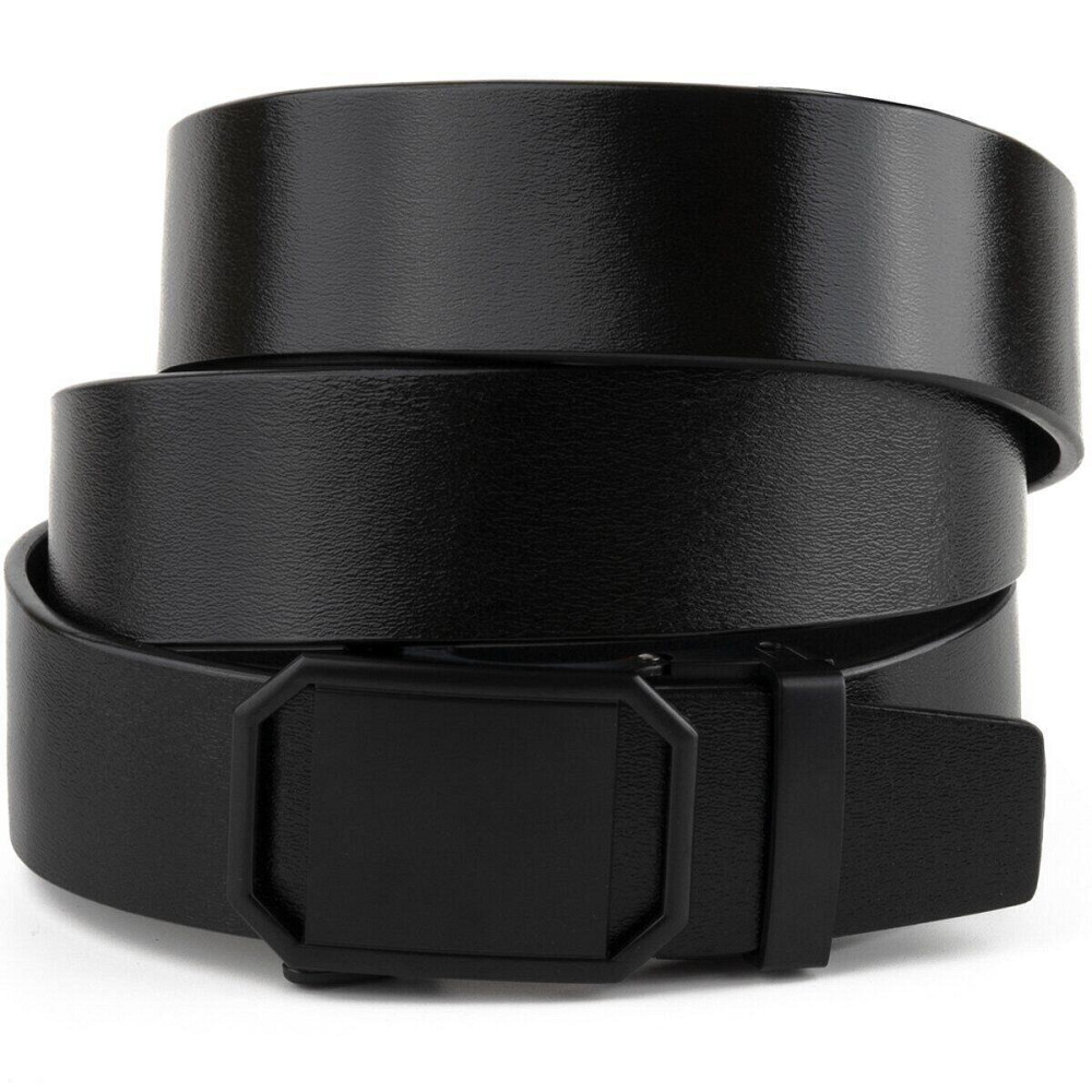 Ремінь чоловічий з пряжкою матовою Vintage 20269 Чорний Київ - фото 1