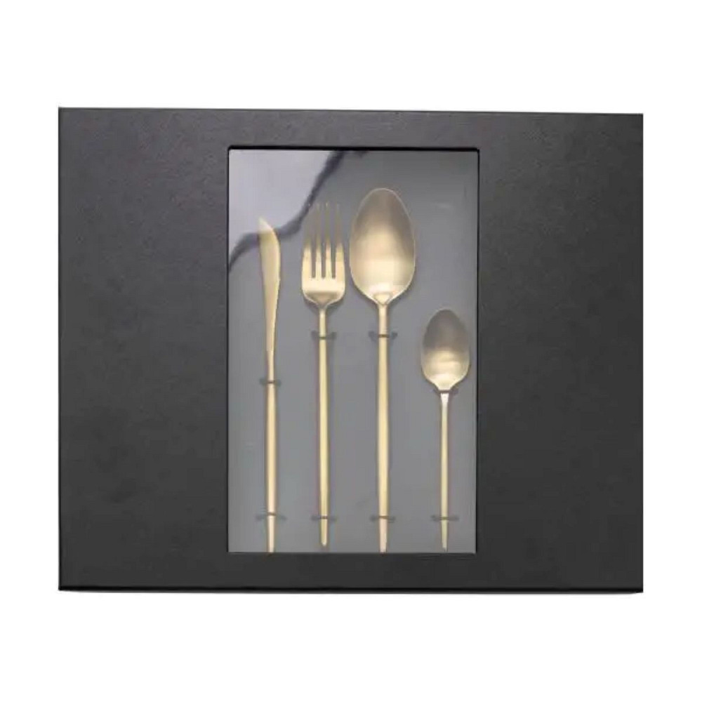 Yiwu Набір столових приборів 24 предмети столовий набір на 6 персон Бронза HP-20-18 Киев - изображение 2