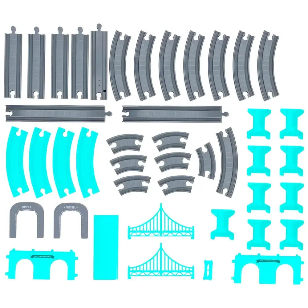 Игровой набор "Железная дорога с электропоездом" 92 детали Коломия - фото 3