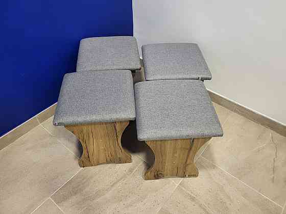 Четыре табуретки (комплект 4 шт) 35х35х44 см / МС - Дуб Флагшток Львов