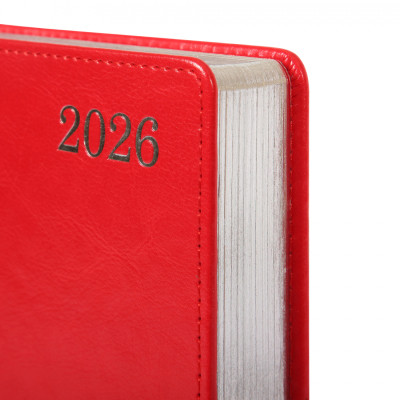 Еженедельник Leo planner А5 датированный 2026 "City", жесткий, красный, 368 страниц (252666) Винница - изображение 9