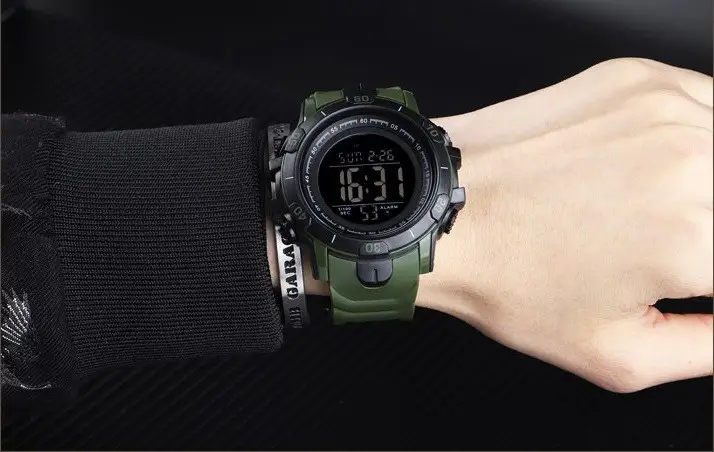 Мужские спортивные часы Skmei 1475 Зеленый Вінниця - фото 3