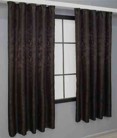 Комплект штор VR-Textil Жакард Мрамор Al1 № 613ш 130х170 см 2 шт Венге (35-0168) Київ