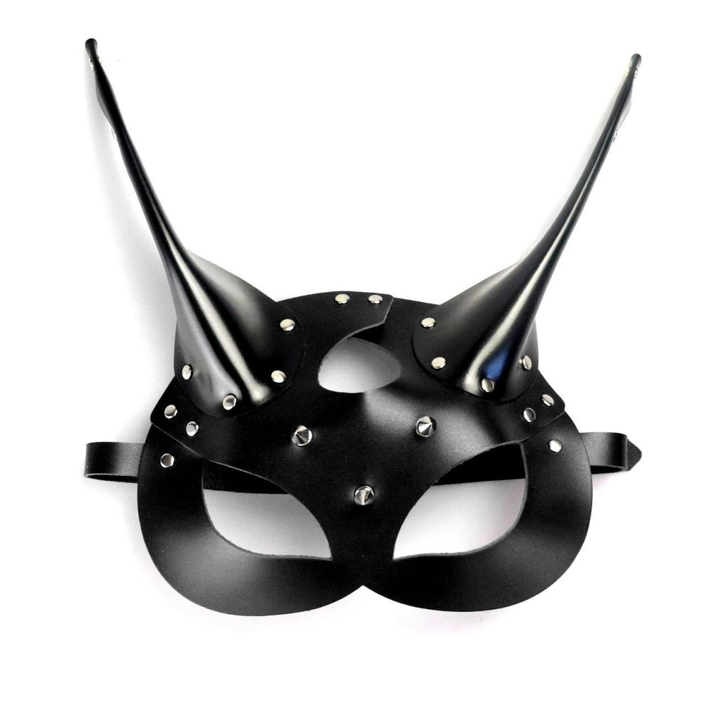 Шкіряна маска Art of Sex — Lucifer Black Sex Aura Київ - фото 2