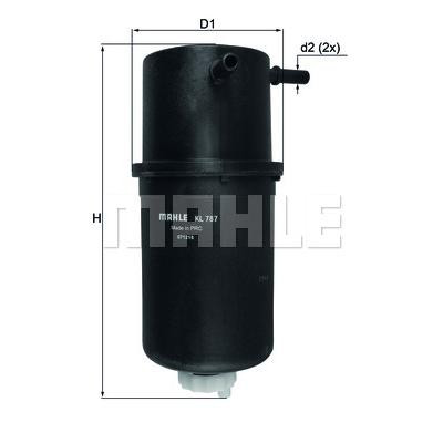 Фільтр паливний Mahle KL787 Вінниця - фото 1