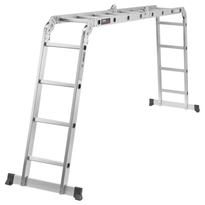 Драбина-трансформер LADDER STANDART 4х4 секції / сходинки : 120кг, алюміній, вага 10.8кг(190-9404) Київ - фото 4