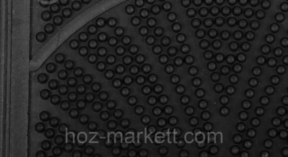 Коврик резиновый придверный  Водопад 57.2 см х 42 см черный Харьков - изображение 3