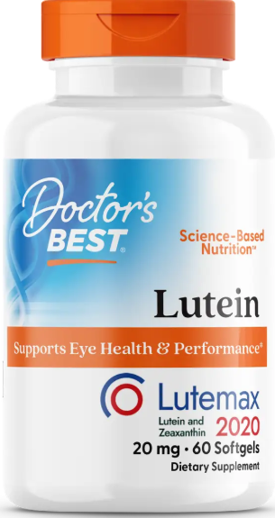 Лютеин для зрения Doctor's Best  Lutein лютемакс 20 мг 60 капс Киев - изображение 1