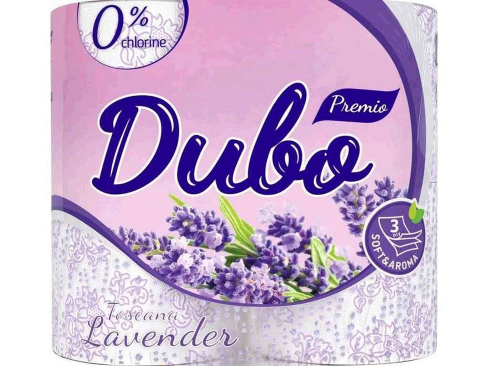 Туалетний папір 4шт 3шар на гільзі Toscana Lavender ТМ ДИВО Київ - фото 1