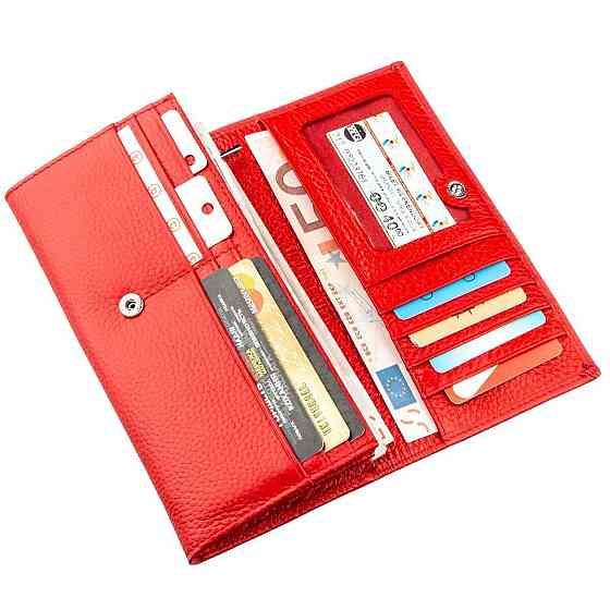 Чудовий жіночий гаманець ST Leather 18858 Червоний Київ