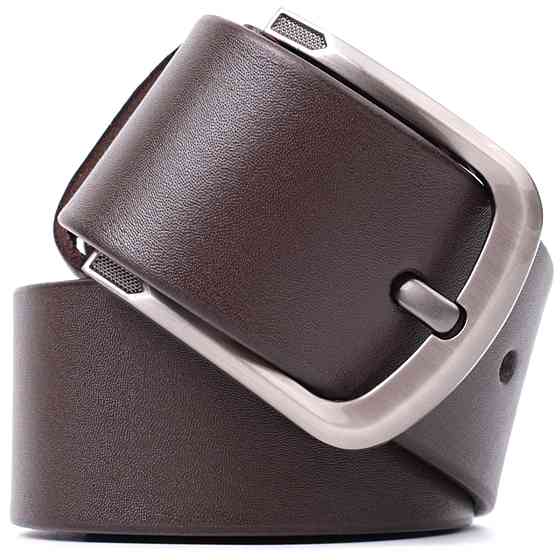 Стильний чоловічий ремінь із натуральної шкіри Vintage 20805 Коричневий Київ