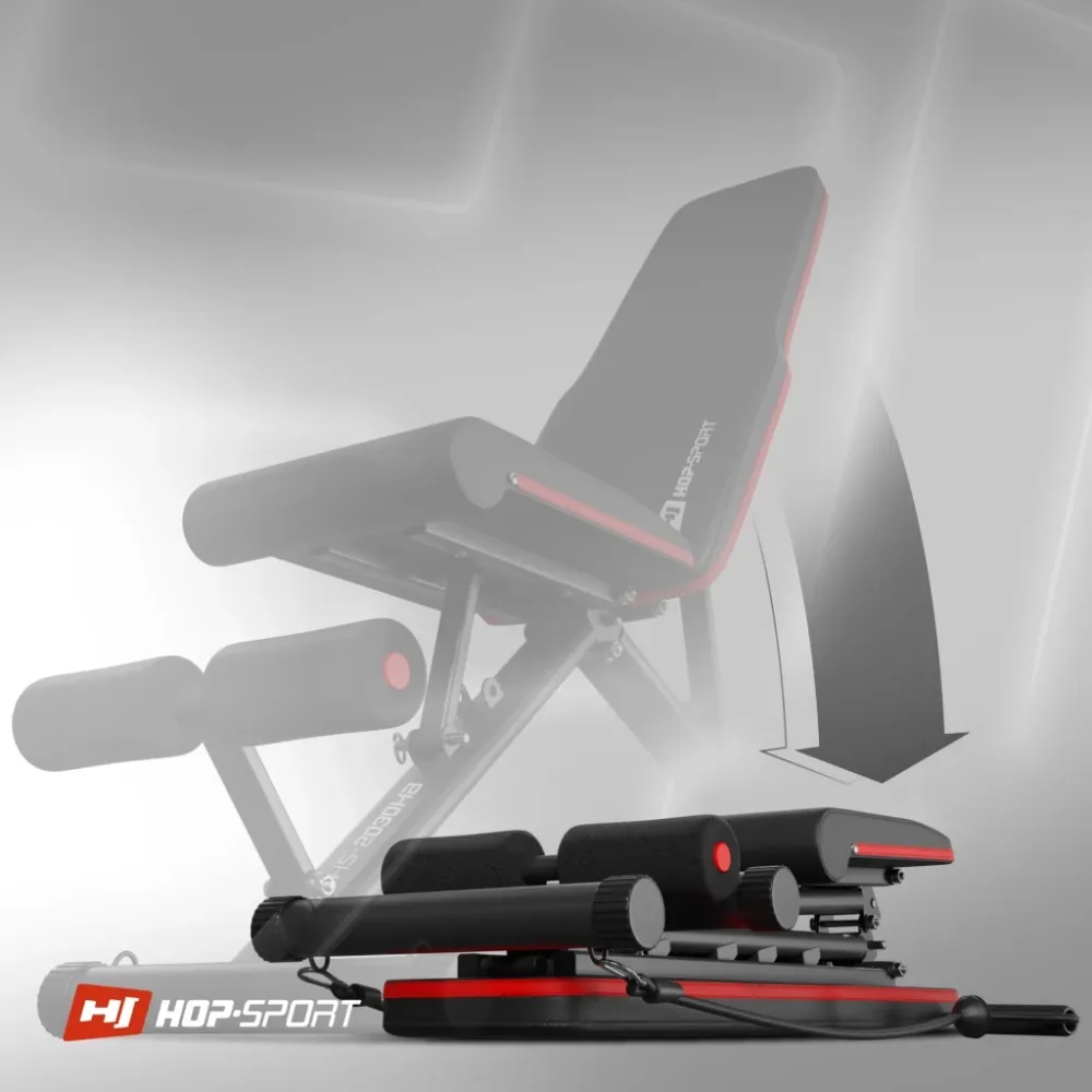 Скамейка универсальная с эспандерами Hop-Sport  HS-2030HB Киев - изображение 9