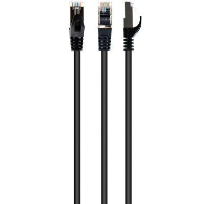 Патч-корд 20м S/FTP Cat 6A CU LSZH black Cablexpert (PP6A-LSZHCU-BK-20M) Вінниця - фото 1