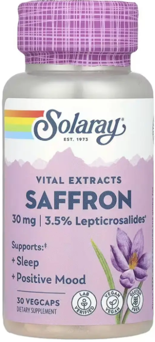 Экстракт шафрана Solaray Vital Extracts Saffron 30 вег капс Киев - изображение 1