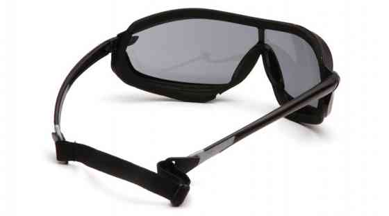 Окуляри захисні з ущільнювачем Pyramex XS3 Plus (gray) Anti-Fog, чорні Запоріжжя