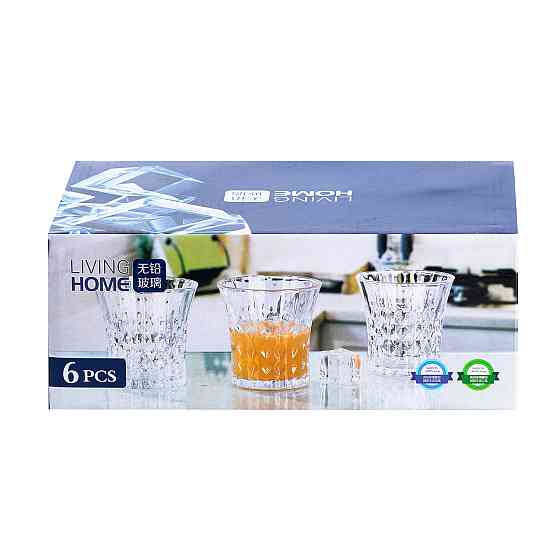 Набір склянок 6 штук по 255 мл прозорий HP4161 Коломыя