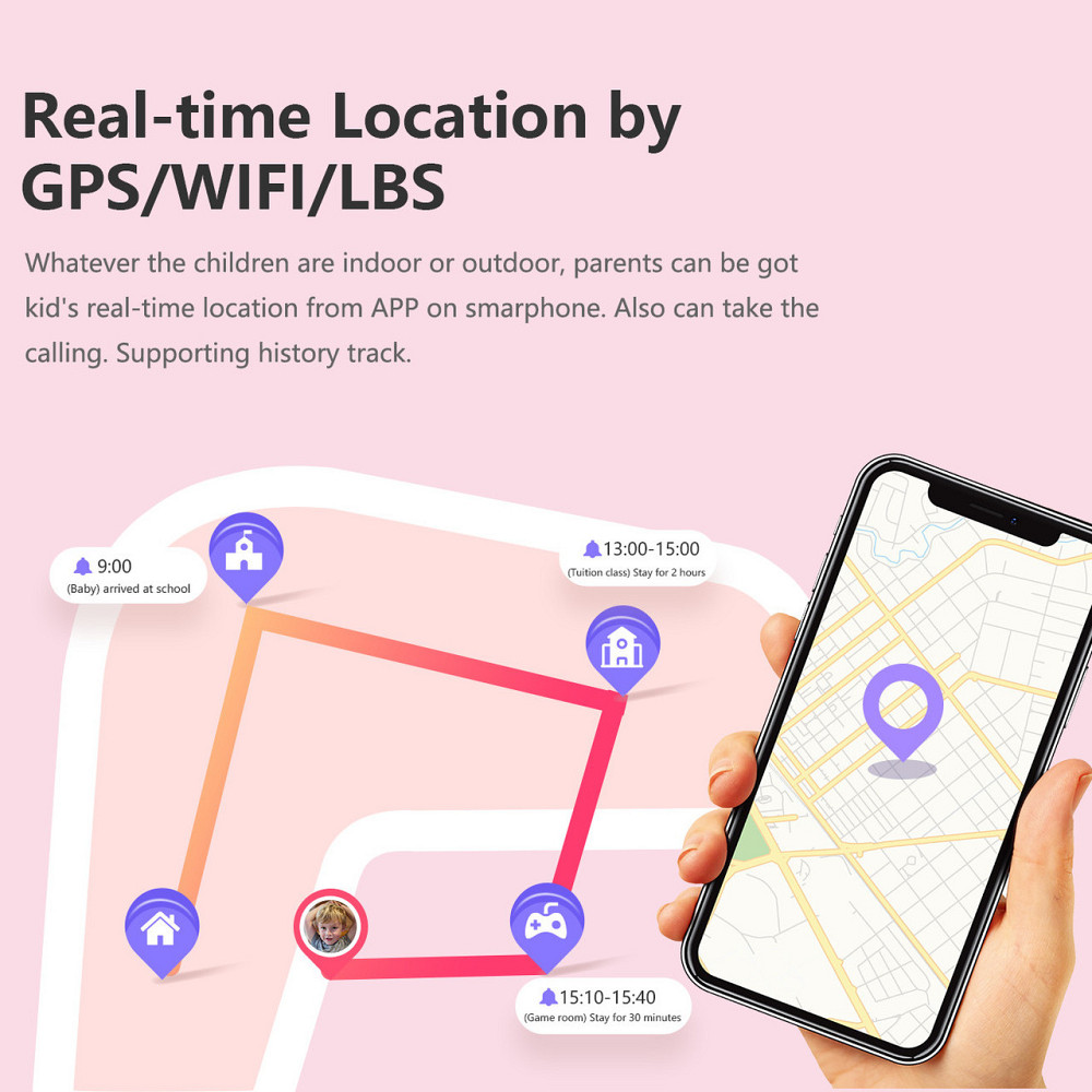 Часы детские умные Smart Kinder GPS Tracking 4G GPS Wi-Fi Синий Винница - изображение 14