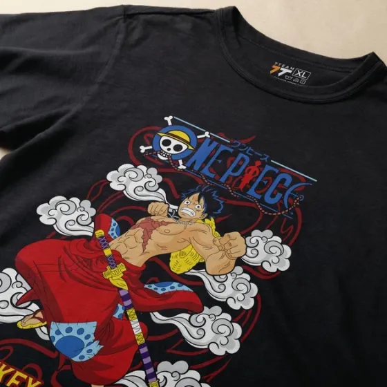 Футболка для подростка мальчика с принтом Ван Пис Луффі Самурай Размер 160 Anime10994 Днепр