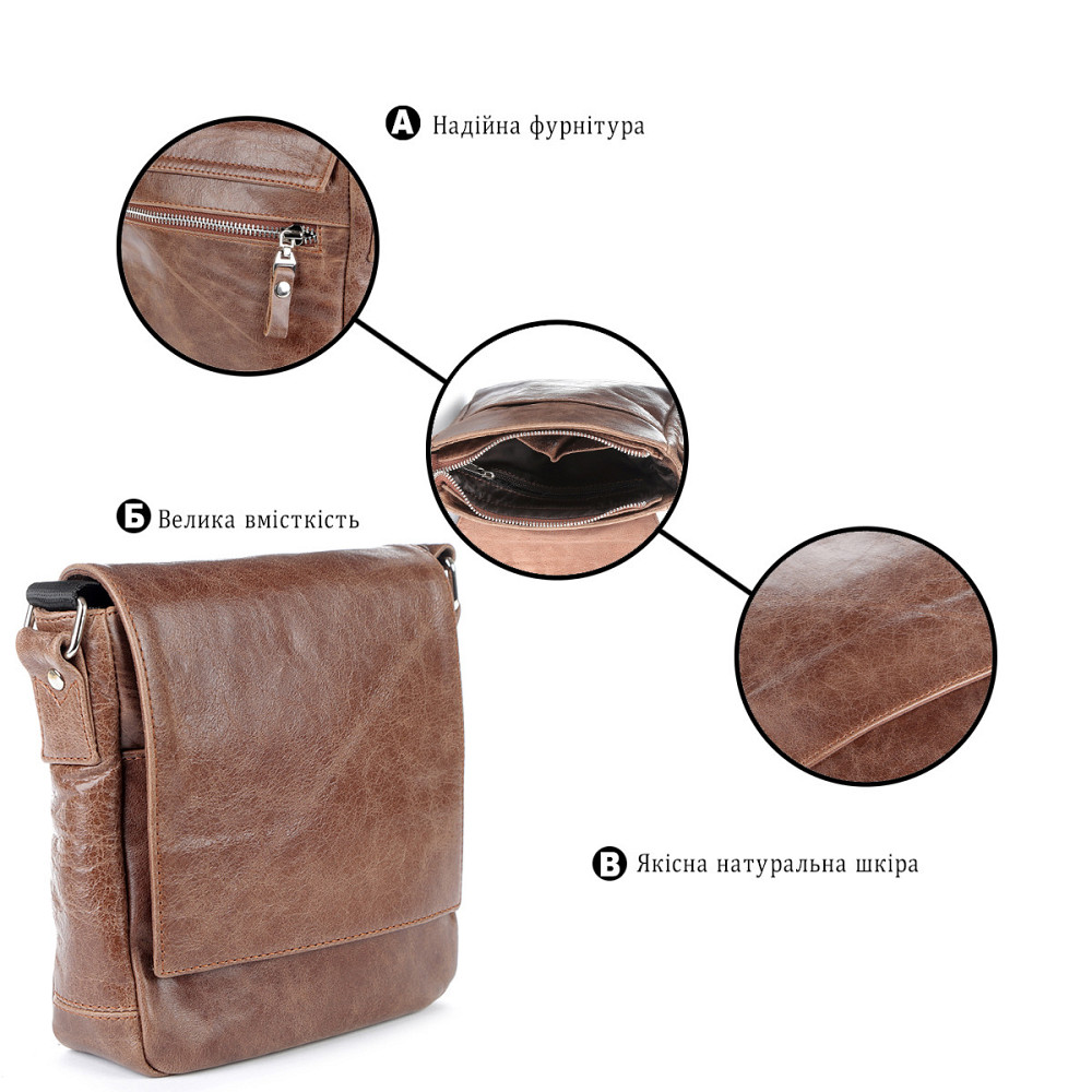 Сумка SHVIGEL 00978 Коричнева Київ - фото 6