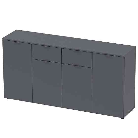 Комод в гостиную Doros Рон 7 160х38х81 см Графит (DRS-011305) Днепр