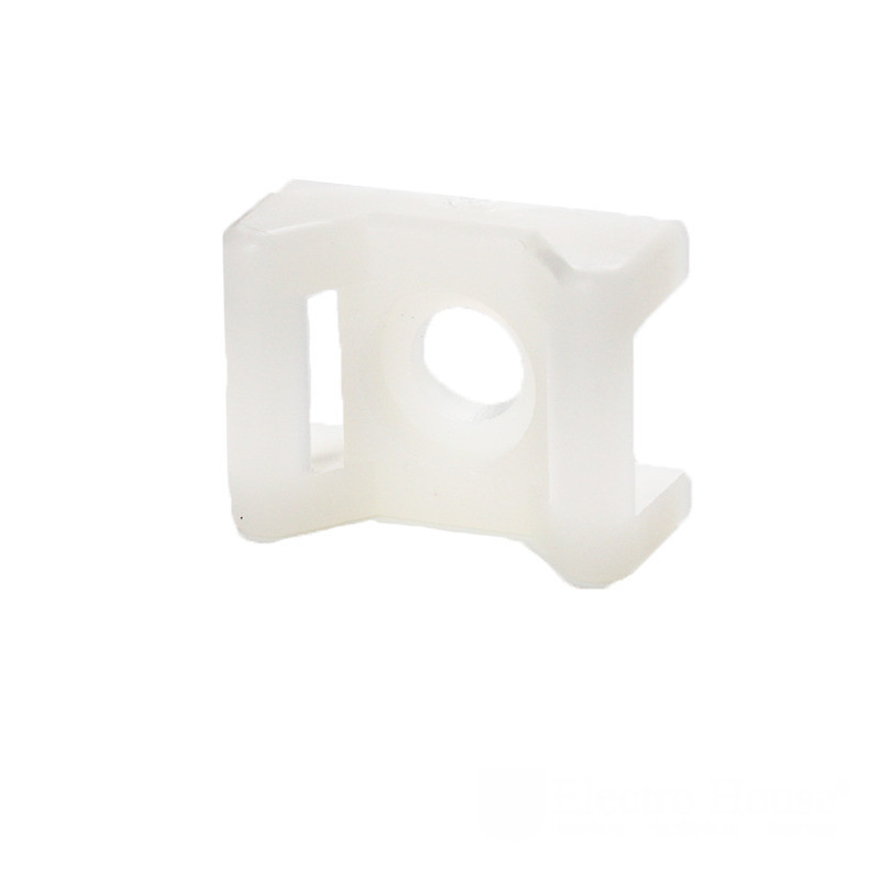 Майданчик для стяжки під шуруп  Ø6,8 мм , 16х22 мм , білий Дніпро - фото 1