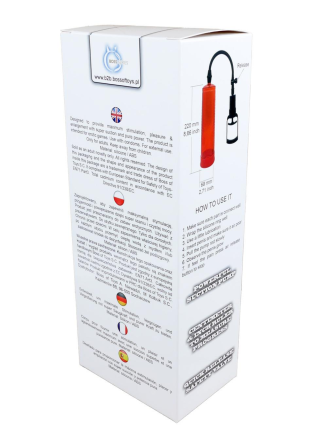 Вакуумная помпа Boss Series: Power pump MAX - Red, BS6000010 Sex Aura Киев