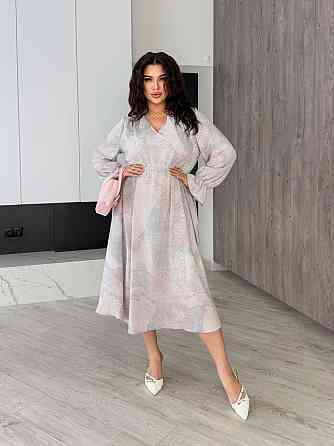 Жіноча елегантна романтична максіплаття софт Ліловий, 54/56 Одеса