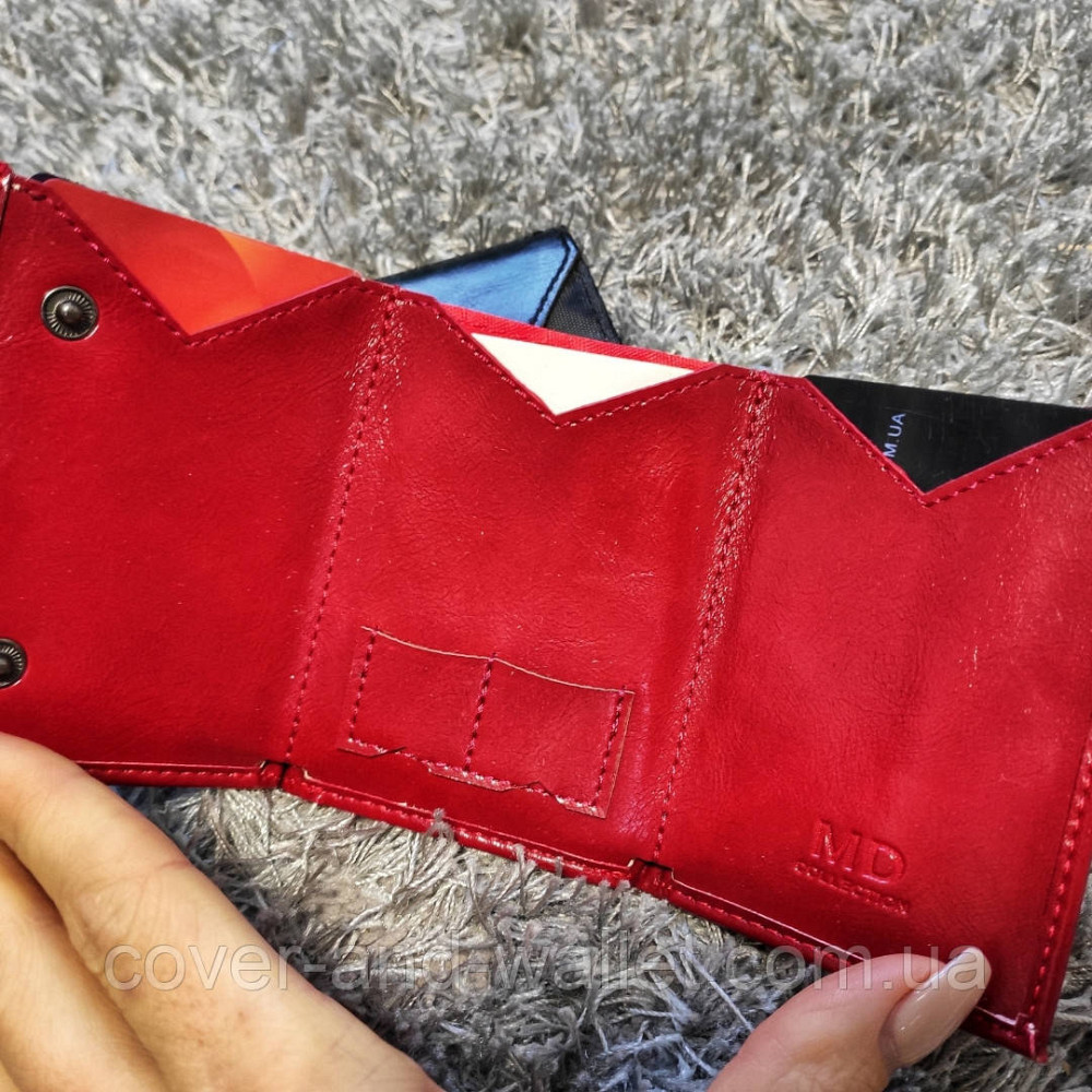 Маленький женский кошелёк красного цвета MD 610 Киев - изображение 8