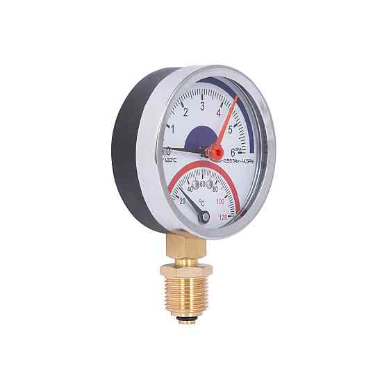 Термоманометр Thermo Alliance Standart 80 мм 1/2", нижнє під'єднання SD1726B Київ