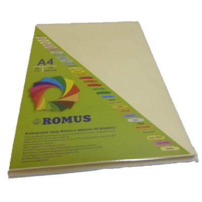 Бумага Romus A4 160 г/м2 100sh Vanilla-beige (R50560) Винница - изображение 1