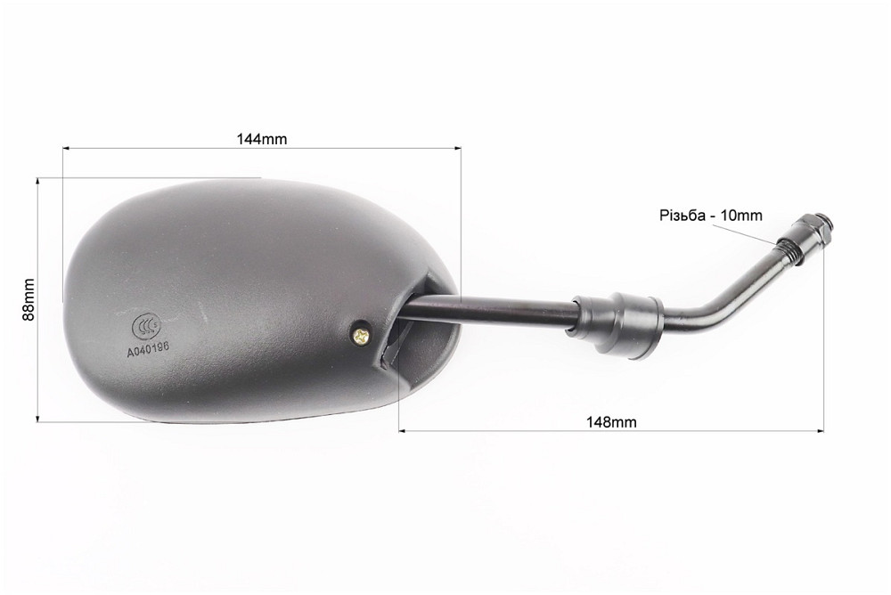 Дзеркала к-кт DIO- чорні "краплі", м10 "довга ніжка" (ССС - знак якості), від 5шт -10% Киев - изображение 2