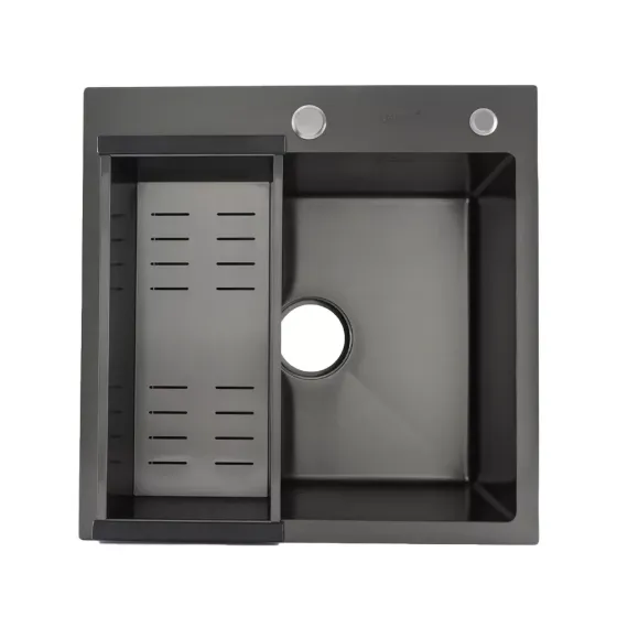 Кухонна мийка GAPPO GS5050-6 500x500 мм, нержавіюча сталь, чорна Київ