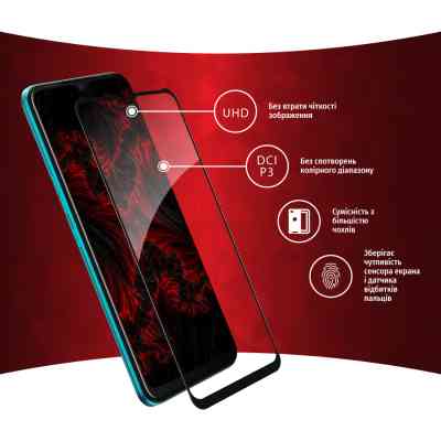 Скло захисне Intaleo Full Glue Tecno Spark 8 (1283126533099) Вінниця