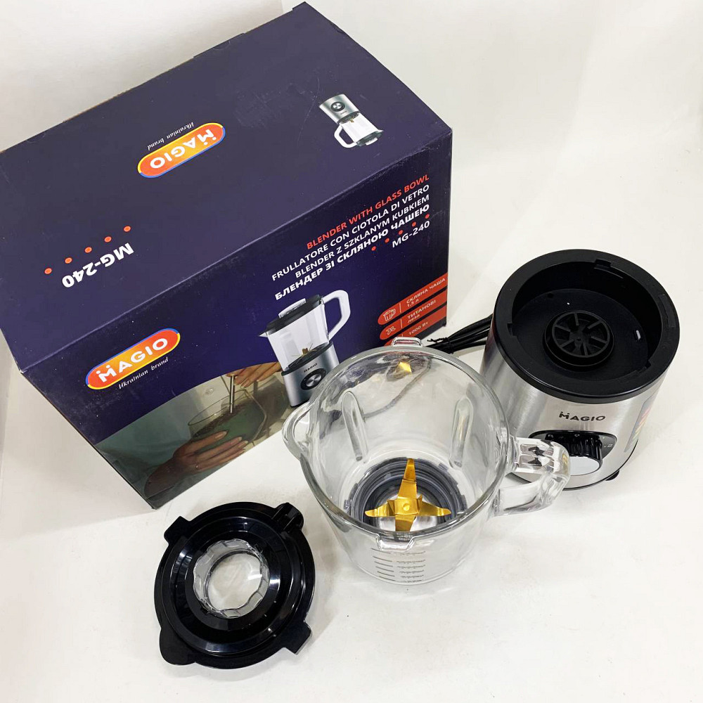 Електричний блендер блендери стаціонарні MAGIO MG-240 1000 Вт, Блендер електричний для смузі OK-56 Київ - фото 3