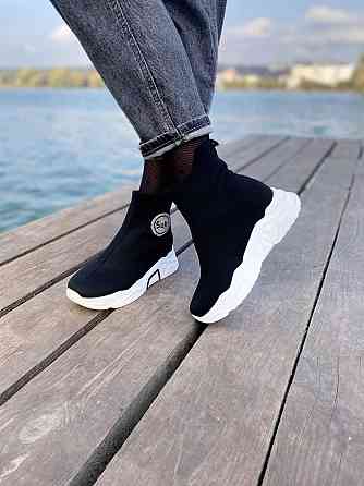 No brend Кросівки жіночі Q-7 чорні (весна-літо, сітка) (3172) Коломия