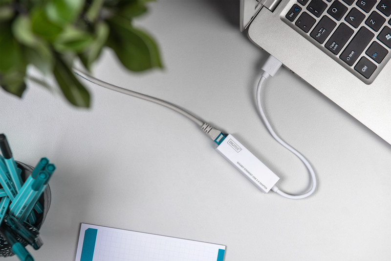 Мережевий адаптер DIGITUS USB 3.0 - RJ45 Gigabit Ethernet, гігабітний LAN перехідник для ноутбука, ПК та MacBook Київ - фото 7