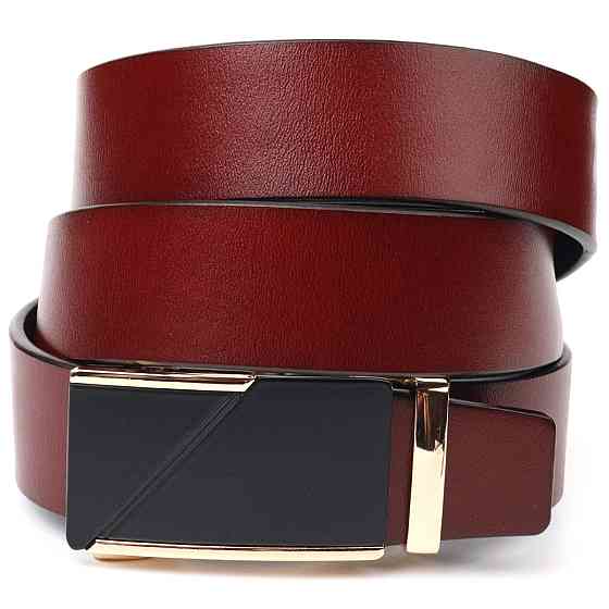 Ремінь для чоловіків з натуральної шкіри Коричневий (Vintage) Київ