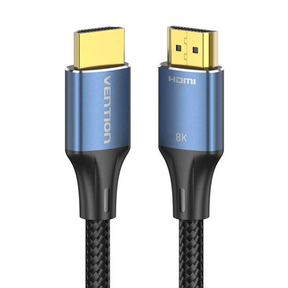 Кабель Vention Cotton Braided HDMI-A Male to Male HD v2.1 Cable 8K 5M Blue Aluminum Alloy Type (ALGLJ) Київ - фото 3