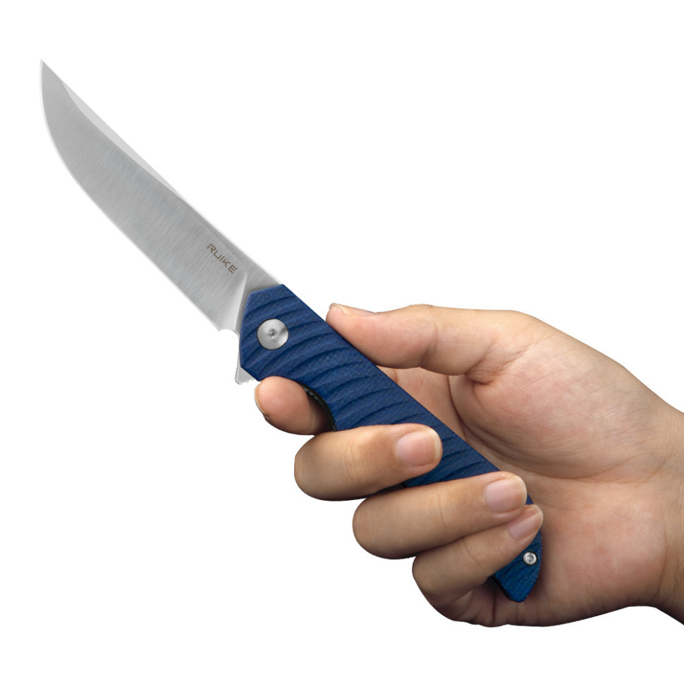 Ніж складаний туристичний Ruike P122-ME, (9.2 см) 14C28N / мікарта синій Київ - фото 11