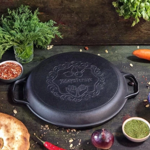 Жаровня d34*4см чавунна лита 340-40Ук Майстерня Житомир - изображение 2