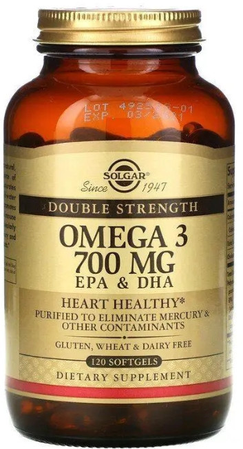 Омега-3 Solgar Omega-3 EPA & DHA 700мг 120 гел капс Киев - изображение 1
