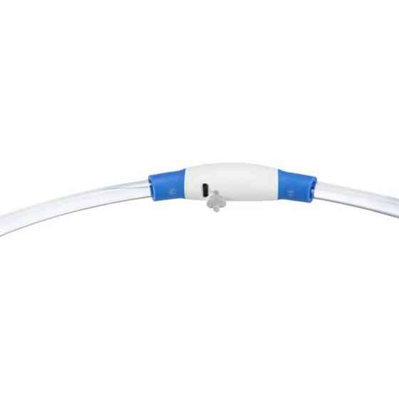 Ошейник Trixie Flash Light Ring USB для собак мигающий силиконовый синий размер S–M 40 см/8 мм Киев