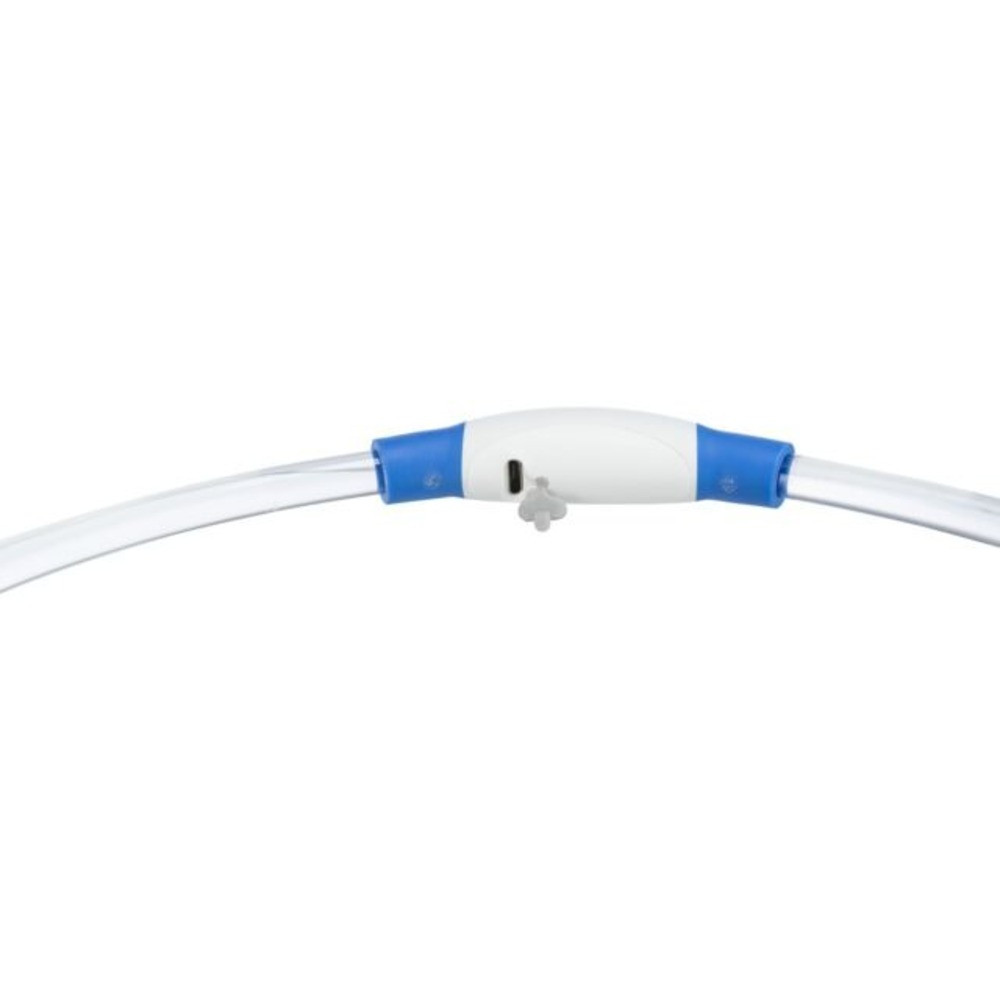 Ошейник Trixie Flash Light Ring USB для собак мигающий силиконовый синий размер S–M 40 см/8 мм Киев - изображение 3