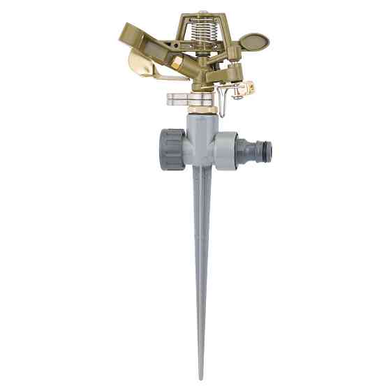 Дождеватель импульсный на металлическом колышке (BRASS+ZINC) FLORA (5013224) Киев