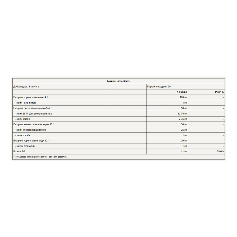 Ашваганда Pure Gold Ashwagandha KSM-66 60 капс Киев - изображение 2